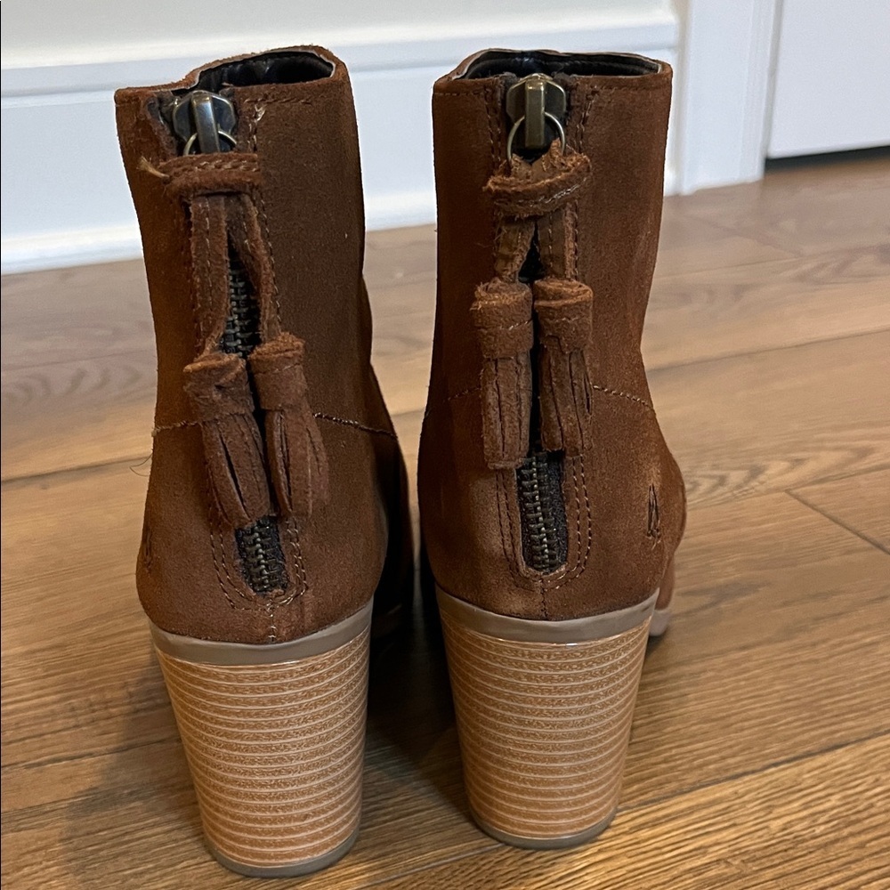 Hush Puppies Tan Suede Ankle Boots - Picture 8 of 8